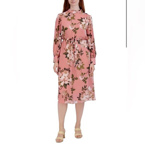 LONG SLEEVE RUFFLE NECK MAXI DRESS
JULIA JORDAN - Picture 1 of 4